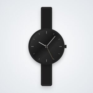 Nordic Matte Black Mesh Watch