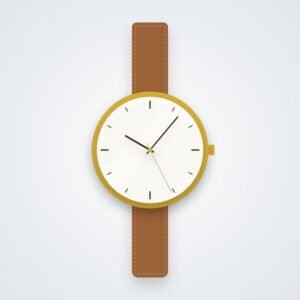 Vintage Saddle Leather Quartz Watch