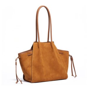 Vintage Slouchy Suede Genuine Leather Tote Bag